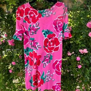 Lilly Pulitzer  'A Thing Called Love' Somerset Super Cute Ruffle Sleeves Dress!